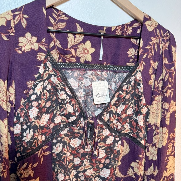 🌾 NWT Free People Odette Printed Tunic size S - Picture 5 of 5